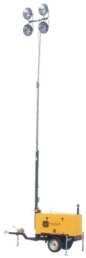 Torre de iluminación estirada